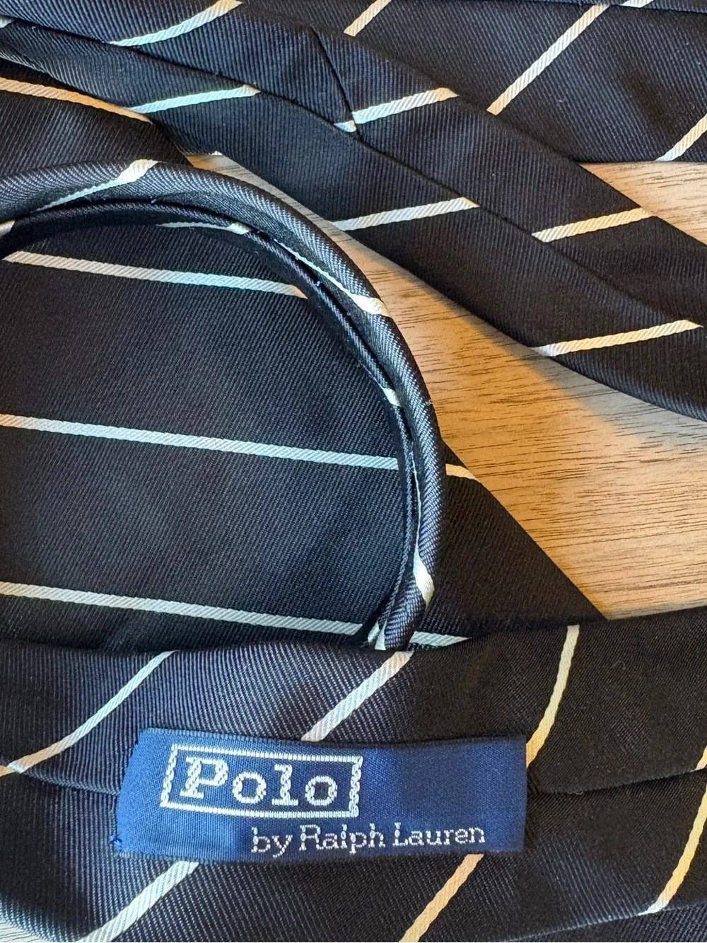 Polo by Ralph Lauren 100% Silk Tie Striped Handmade